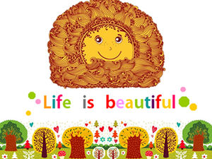 귀여운 태양 할아버지 —— 어린이 건강 성장 교육 테마 PPT 템플릿