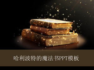 Magic ancient book-magic book ppt template