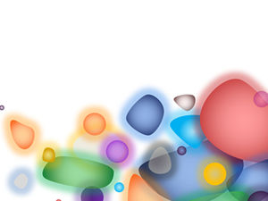 판타지 다채로운 발광체 PPT 템플릿