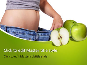 Шаблон п.п. здоровой диеты женской потери веса