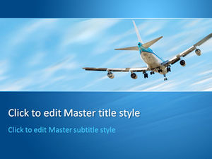 大型運輸飛機飛機PPT模板