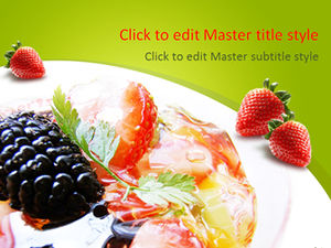 التغذية الصحية حمية الفاكهة قالب باور بوينت