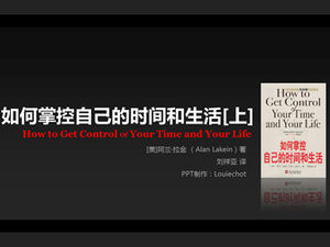 Cara menguasai templat ppt pelatihan waktu dan kehidupan-bisnis Anda sendiri