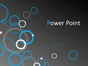 Visual sense circle creative design dark gray background ppt template