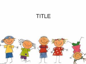 Modello ppt generale di materiale didattico per l'istruzione della scuola primaria dell'asilo