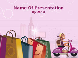 Modèle de ppt shopping mode femme