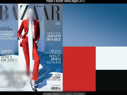 Renk eşleştirme mükemmel kadın moda ppt şablonu