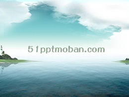 海景自然pptテンプレート