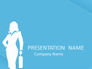 シンプルなデザインのpptテンプレートをショッピングファッショントレンドの女性