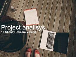 비즈니스 스타일 PPT 템플릿과 같은 소녀