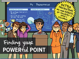 권장 만화 스타일 음성 무기-외국 선 그리기 만화 PPT 템플릿