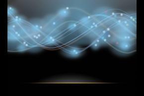 เทมเพลตพื้นหลัง PPT เรืองแสงดาวเส้นเรืองแสง