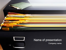 مجلد مليء بملفات قالب الأعمال ppt