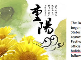 Modèle ppt d'introduction en anglais Double Ninth Festival-Double Ninth Festival