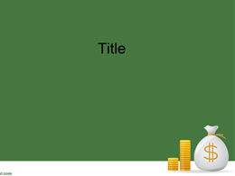 금화 돈 가방 금융 PPT 템플릿