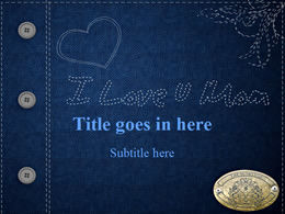 Strichzeichnung Muster Jeans Schattierung ppt Vorlage