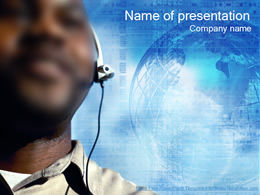 Modelo de ppt empresarial de atendimento ao cliente masculino