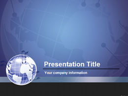 美しい地球の背景ビジネスpptテンプレート