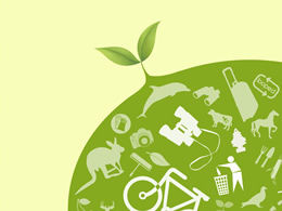 เทมเพลต ppt ธีมการประหยัดน้ำเป็นมิตรกับสิ่งแวดล้อมคาร์บอนต่ำ