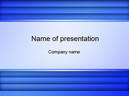 Plantilla ppt de fondo de tiras horizontales degradado azul