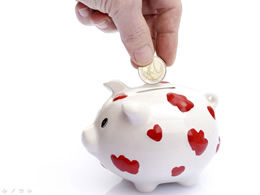 貯金箱pptテンプレート