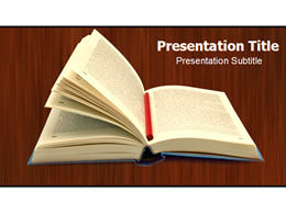 Deschis un șablon ppt de carte de informații