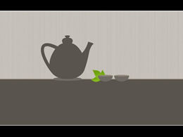Plantilla ppt de cultura del té de estilo simple