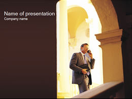 Telefonkommunikationsgeschäft ppt Vorlage