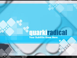 淡藍色科技感ppt模板