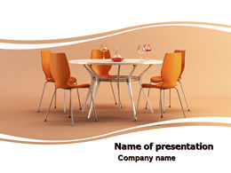 Tischmöbel ppt Vorlage