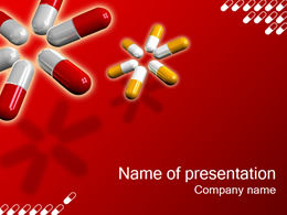 كبسولة قالب PPT الطب