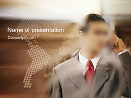 Plantilla de negocio PPT llamada para hombres