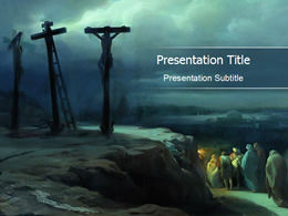 Modèle PPT de thème chrétien croisé