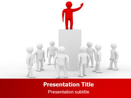 領導力魅力3D反派系列業務模板