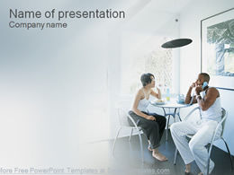 家族生活キャラクター会話pptテンプレート