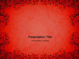 جميل الدانتيل خط خلفية حمراء قالب ppt