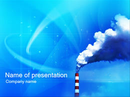 Atmospheric environmental pollution public welfare ppt template
