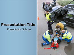 Modèle ppt de sauvetage médical d'urgence