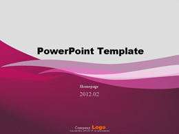 Purple elegant artistic style ppt template