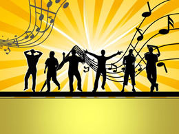 Deux ensembles de modèles ppt de carnaval de danse chaude