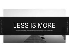 Șablon PPT alb-negru tipografie concisă tipografie artă modă