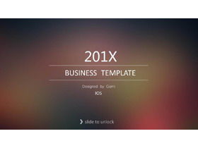 Șablon PPT de raport de afaceri cu fundal de rețea verde proaspăt