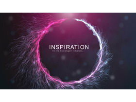 Template PPT efek cahaya dan bayangan yang sederhana dan keren