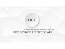 Modello PPT micro stereo conciso in bianco e nero squisito