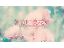 Rosa schöne Blume PowerPoint-Vorlage