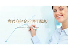 Șablon PPT de raport de lucru cu fundal de caracter de afaceri străine