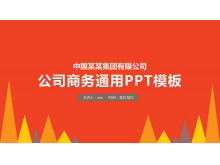 Template PPT rencana kerja umum oranye sederhana