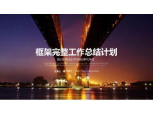 Viyadük arka plan çalışma planı PPT şablonu