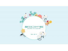 Plantilla PPT flor literaria concisa y clara