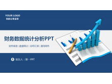 Financial data statistical analysis report PPT template
